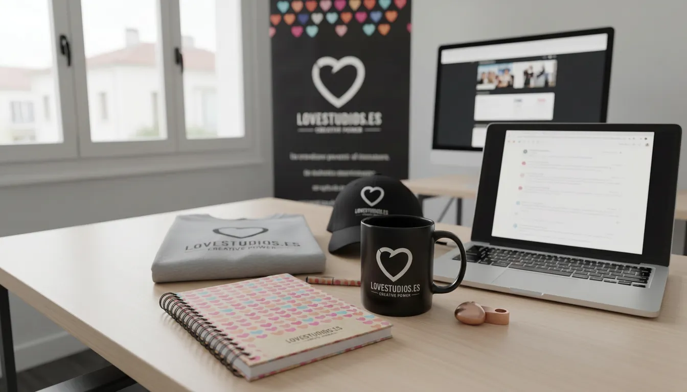 merchandising corporativo eventos love studios